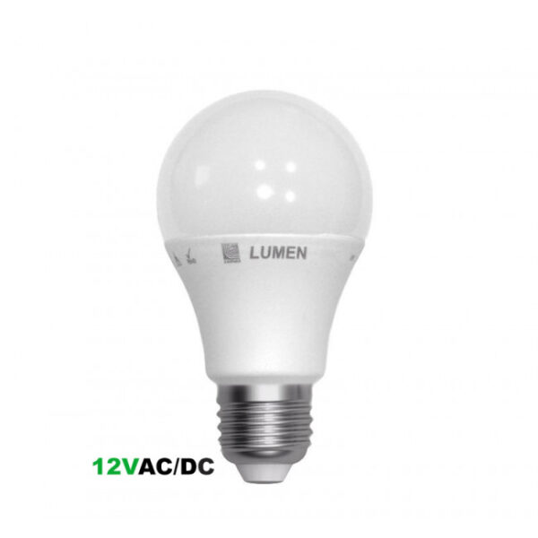 Λαμπτήρας Led E27 8 Watt 12VAC/DC Φυσικό λευκό 800lm Λαμπτήρες LED