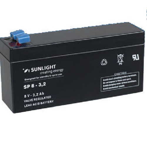 Solar Battery AGM maintenance free SunLight 3.2 Ah  8V Sealed Batteries AGM-12V GU