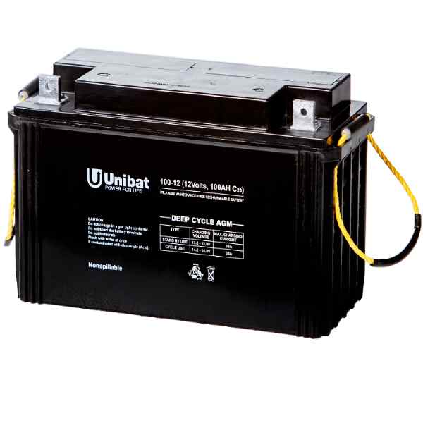 NorthBatt AGM 12-100DC C120 125Ah Deep Cycle Battery Sealed Batteries AGM Deep Cycle
