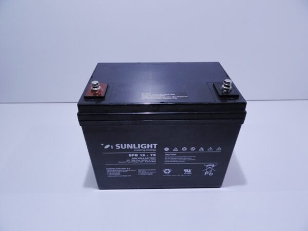 Solar Battery  AGM maintenance free SunLight AccuForce 12V – 75Ah Sealed Batteries AGM-12V GU
