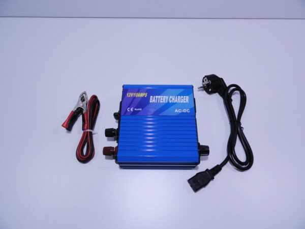 Pulsed battery charger Tianyu  10Α – 12V with battery type selection Batteries' Charger & Maintenance