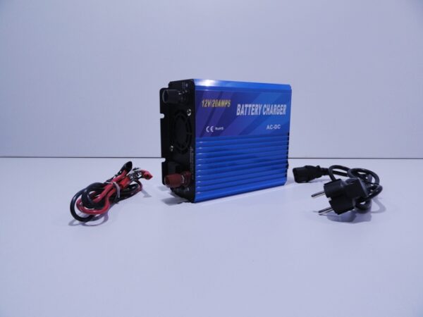 Pulsed battery charger Tianyu 20Α – 12V with battery type selection Batteries' Charger & Maintenance
