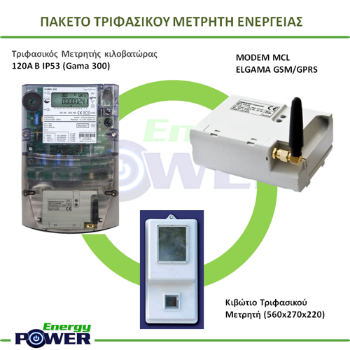 kit 3 phase meter kwh Electricity Meters