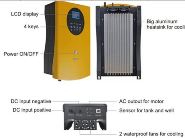 Μετατροπέας ηλιακών αντλητικών συστημάτων (Inverter) Setec Power SGY3700H 3,7 KW Ηλιακή Άντληση (χωρίς μπαταρίες)