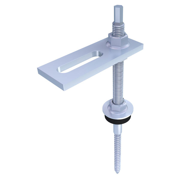 Inox screw placement in wooden roof docusates K2 RF HB BC 12 x 350 PA PV Mounting Systems