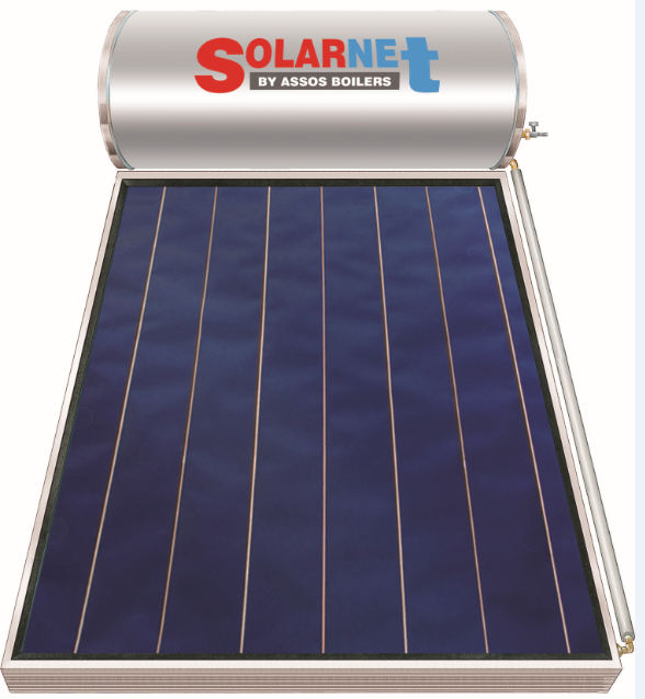 Solarnet E200lt/2.5m² Glass Διπλής Ενέργειας Ηλιακοί Θερμοσίφωνες