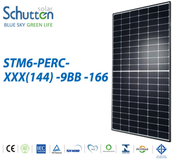 Φωτοβολταϊκό Πάνελ Schutten Solar STM HALF CELL 144-S2 9BB  450W Μονοκρυσταλλικό Φωτοβολταϊκοί Συλλέκτες