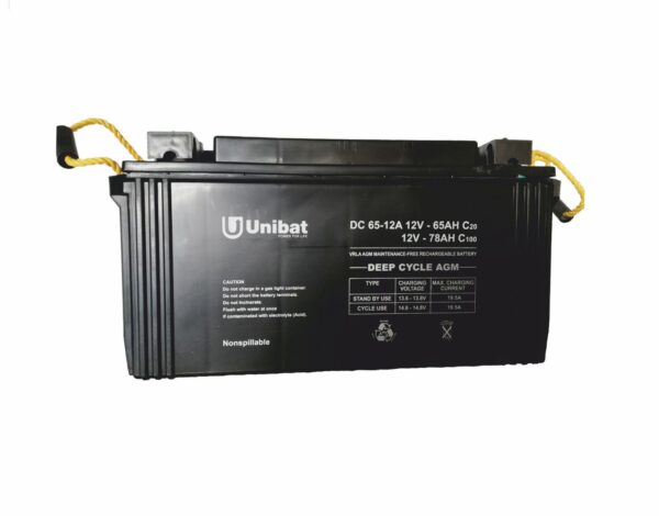 NorthBatt 12V Deep Discharge Battery – 65 Ah AGM Sealed Batteries AGM Deep Cycle
