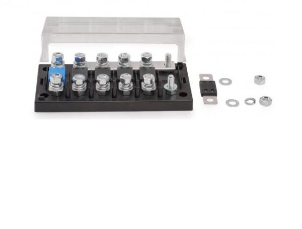 V.E. SIX WAY FUSE HOLDER FOR MEGA FUSE WITH BUSBAR 250A Rag material